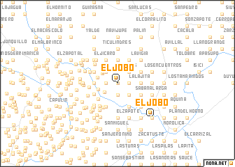 map of El Jobo