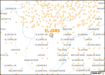map of El Jobo