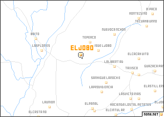 map of El Jobo