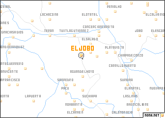 map of El Jobo