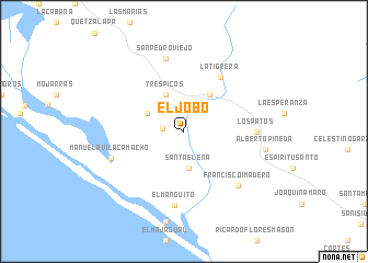 map of El Jobo