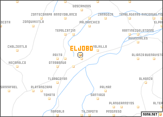 map of El Jobo