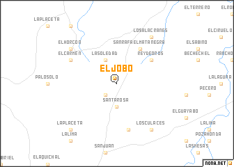 map of El Jobo