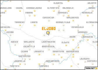 map of El Jobo