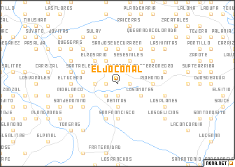 map of El Joconal