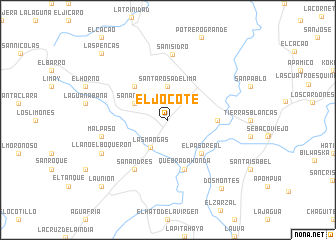 map of El Jocote