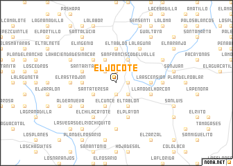 map of El Jocote