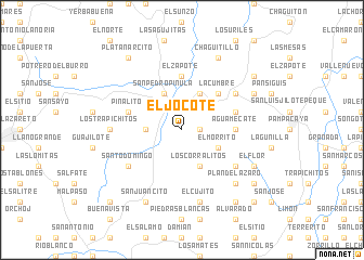 map of El Jocote