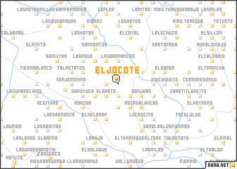 map of El Jocote