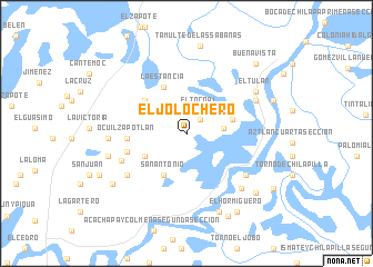 map of El Jolochero