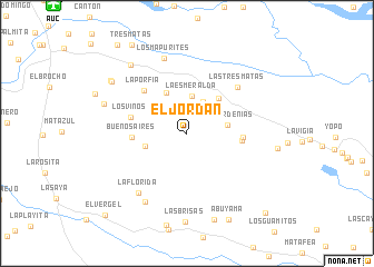 map of El Jordán