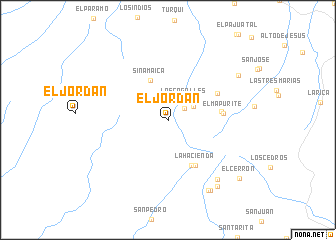 map of El Jordán