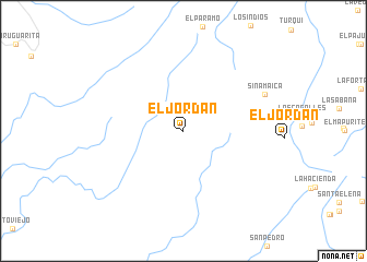 map of El Jordán