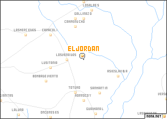 map of El Jordán