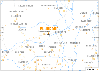 map of El Jordán