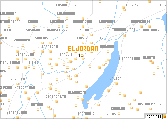 map of El Jordán