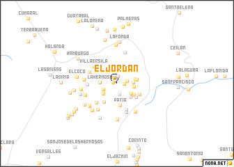 map of El Jordán