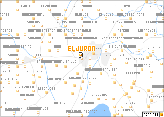 map of El Jurón