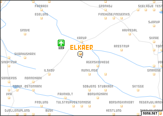 map of Elkær