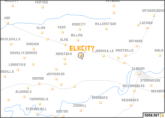 map of Elk City