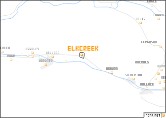 map of Elk Creek