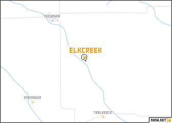 map of Elk Creek