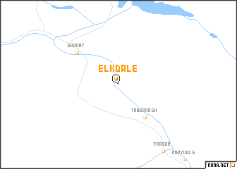 map of Elkdale