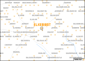 map of El Kebibat