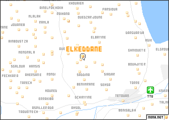 map of El Keddane