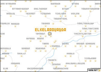 map of El Kelaa Ouadda