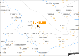 map of El Kelaa