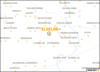 map of El Kelaa