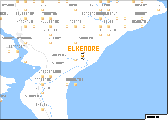 map of Elkenøre