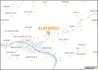 map of Elk Forest