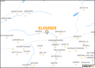 map of Elk Grove