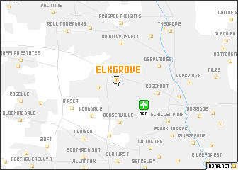 map of Elk Grove