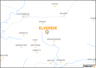 map of Elk Grove