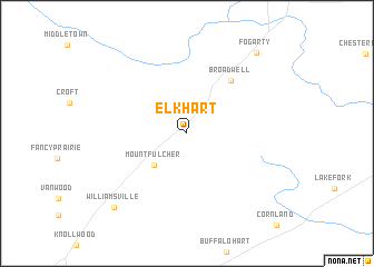 map of Elkhart