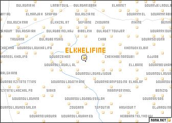 map of El Khelifine