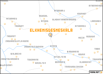 map of El Khemis des Meskala