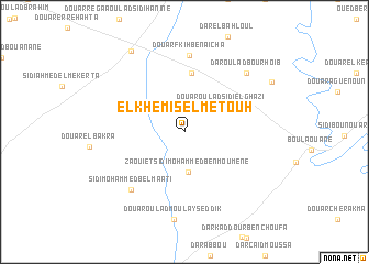 map of El Khemis el Metouh