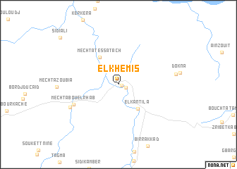 map of El Khemîs