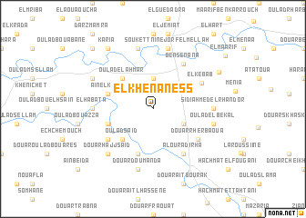 map of El Khenaness