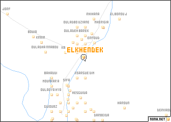 map of El Khendek