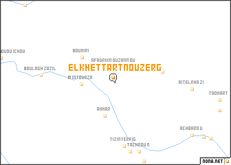 map of El Khettart nʼOuzerg