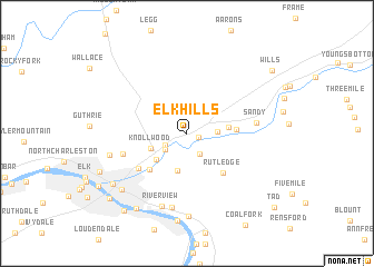 map of Elk Hills