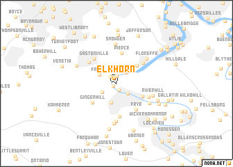 map of Elkhorn