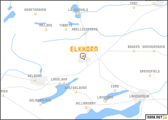 map of Elkhorn