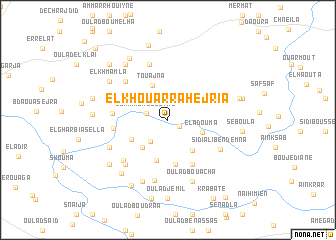 map of El Khouarra Hejria