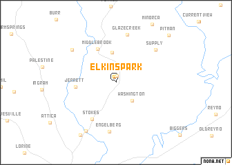 map of Elkins Park